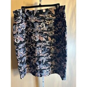 Women’s Millers Cotton Pull On Floral Knee Length Pencil Skirt Size 22 Stretch
